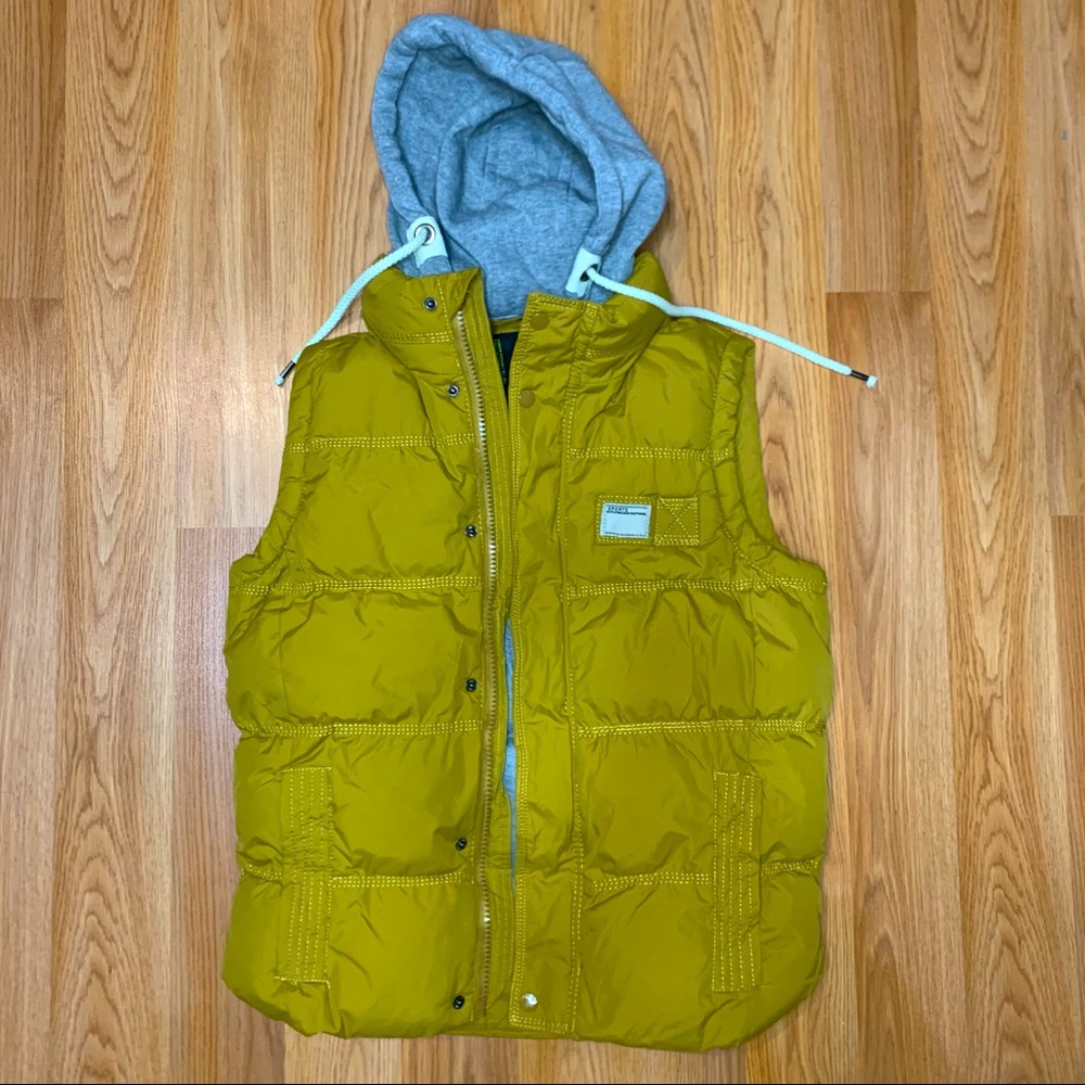 Robert Phillipe Men's Puffer Vest with Removable Hoodie - Men - S